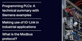 A close up of the Digikey PLC eMag cover with text