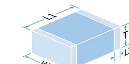 Close up view a measured drawing of a capacitor