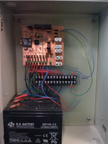 The Smart Charger mounted in the control panel Image of The Smart Charger mounted in the control panel