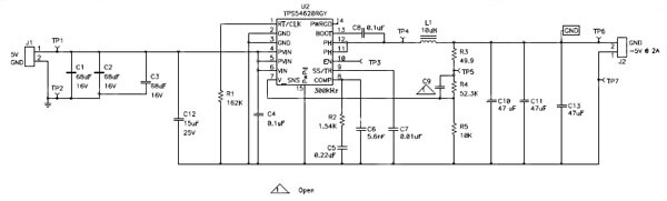 Inverter solution using the TI chip TPS54620 Image of Inverter solution using the TI chip TPS54620