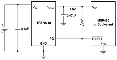 Texas Instruments TPS79718 diagram Image of Texas Instruments TPS79718 diagram