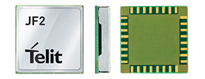 Telit's Jupiter JF2 module Image of Telit's Jupiter JF2 module