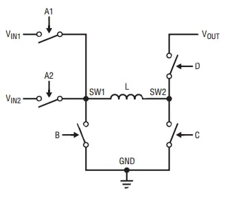 Linear Technology LTC3118 buck-boost converter Diagram of Linear Technology LTC3118 buck-boost converter