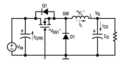 Linear Technology typical switching regulator Image of Linear Technology typical switching regulator