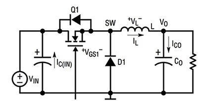 Linear Technology typical switching regulator Image of Linear Technology typical switching regulator