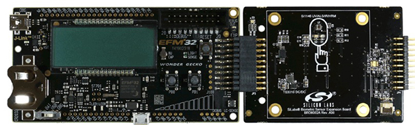EFM32 Wonder Gecko STK and Biometric-EXP Image of EFM32 Wonder Gecko STK and Biometric-EXP
