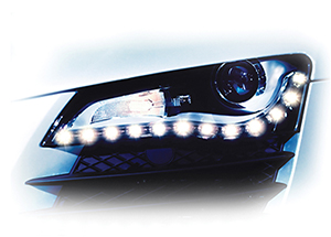 LED-based daytime running lights Image of LED-based daytime running lights
