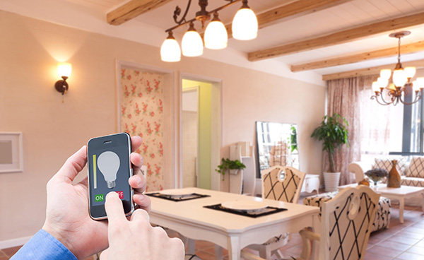 A typical intelligent home lighting system using both Wi-Fi and ZigBee technology Image of a typical intelligent home lighting system using both Wi-Fi and ZigBee technology