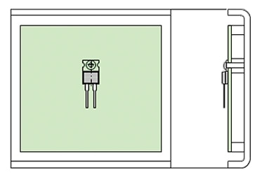 Typical installation of power resistor Diagram of typical installation of power resistor