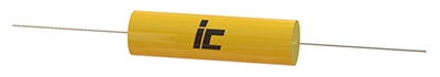 Illinois Capacitor’s PHC Series has low ESR, high maximum ripple current, and an axial lead design that makes it suited to point-to-point wiring. (Image courtesy of Illinois Capacitor) Illinois Capacitor’s PHC Series has low ESR, high maximum ripple current, and an axial lead design that makes it suited to point-to-point wiring. (Image courtesy of Illinois Capacitor)