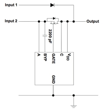 Texas Instruments TPS241x series device Diagram of Texas Instruments TPS241x series device