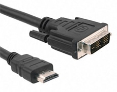 CnC Tech's 741-20010-00300 HDMI 19 pin-to-DVI-D 19-pin male adapter Image of CnC Tech's 741-20010-00300 HDMI 19 pin-to-DVI-D 19-pin male adapter