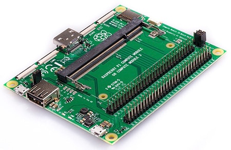 Raspberry Pi Compute Module IO board Image of Raspberry Pi Compute Module IO board