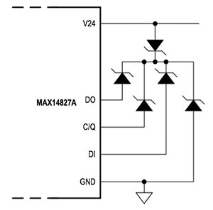 Maxim Integrated MAX14827A Diagram of Maxim Integrated MAX14827A