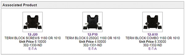“Associated Product” for the 1610-21-15A Image of “Associated Product” for the 1610-21-15A