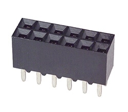 5-534998-6 0.1 inch, twelve position socket from TE Connectivity Image of 5-534998-6 0.1 inch, twelve position socket from TE Connectivity