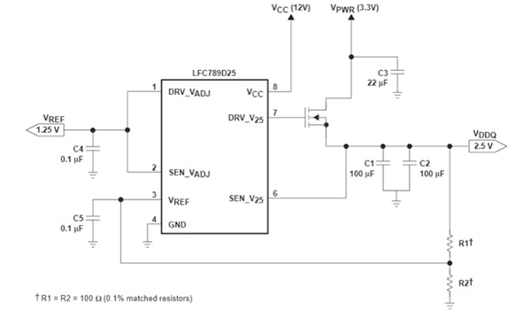 Texas Instruments’ LFC789D25 dual linear controller