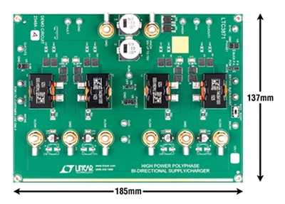 Linear Technology LTC3871 four phase demo board Image of Linear Technology LTC3871 four phase demo board
