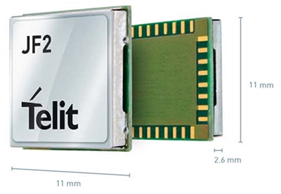 Telit’s Jupiter JF2 module Image of Telit’s Jupiter JF2 module