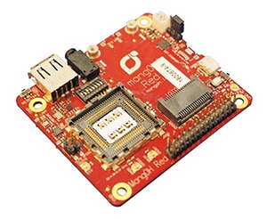 Talon Communications mangOH Red development board Image de la carte de développement mangOH Red de Talon Communications