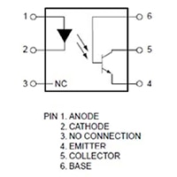 Physical arrangement of the optoisolator Diagram of physical arrangement of the optoisolator