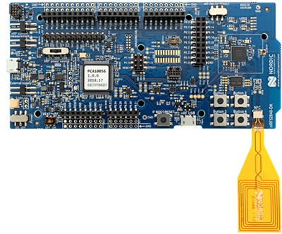 Nordic Semiconductor’s nRF52840-DK dev board Image of Nordic Semiconductor’s nRF52840-DK dev board
