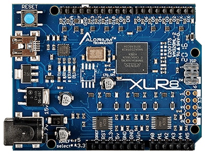 Alorium Technology’s XLR8R22M08V5U0DI dev board Image of Alorium Technology’s XLR8R22M08V5U0DI dev board