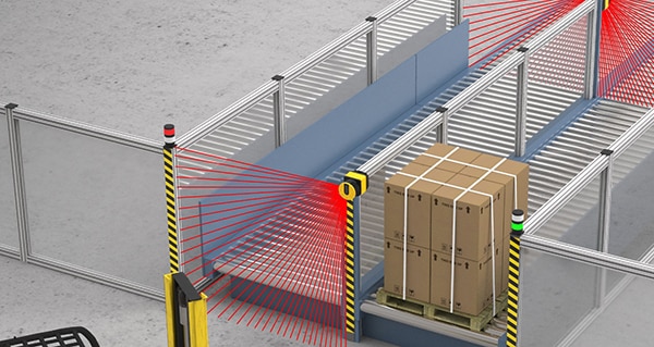 SX series safety laser scanners from Banner Engineering Image des scanners laser de sécurité série SX de Banner Engineering