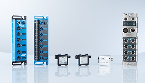 IO-Link hubs (left), single-device IO-Link master modules (middle), and IO-Link masters Image of IO-Link hubs (left), single-device IO-Link master modules (middle), and IO-Link masters