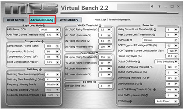 MPS’s Virtual Bench GUI Image of MPS’s Virtual Bench GUI