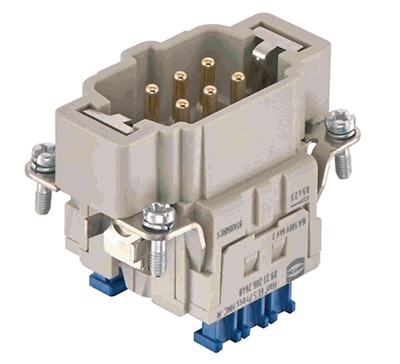 HARTING 09332062648 six-contact female housing for press inserts Image of HARTING 09332062648 six-contact female housing for press inserts