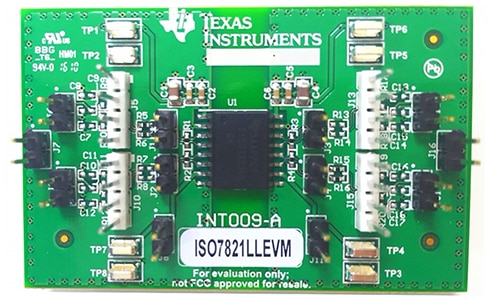Texas Instruments ISO7821LLSEVM evaluation module Image of Texas Instruments ISO7821LLSEVM evaluation module