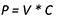 P = V * C Equazione 5