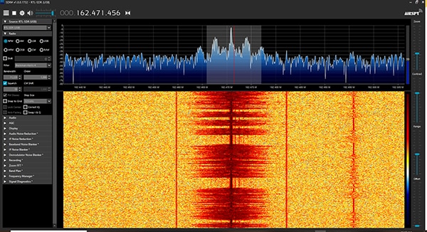 National Weather Service weather broadcast at 162.471 MHz (click to enlarge) Image of National Weather Service weather broadcast at 162.471 MHz (click to enlarge)