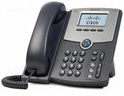 Cisco VoIP phone incorporating PoE Image of Cisco VoIP phone incorporating PoE