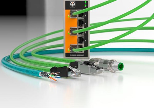The second and third cable connectors shown here are RJ connectors Image of second and third cable connectors shown here are RJ connectors