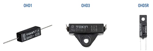 Available packages for the KEMET OHD series Image of available packages for the KEMET OHD series