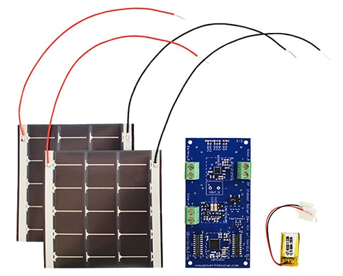 Power Film indoor solar kit Image du kit solaire intérieur de Power Film