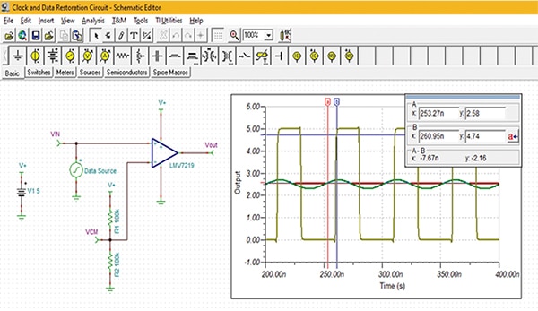 Comparator with a 7 ns propagation delay (click to enlarge) 具有 7 ns 傳播延遲的比較器圖片 (點選放大)