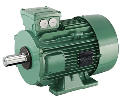 Industrial three-phase induction AC motor Image of industrial three-phase induction AC motor