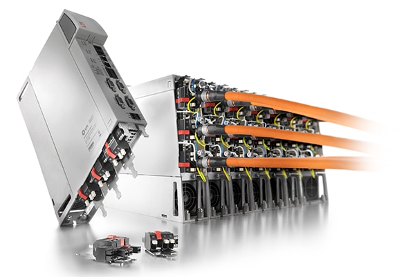 Weidmüller hybrid plug-in connectors for Hiperface DSL and SCS open link Image des connecteurs enfichables hybrides de Weidmüller pour Hiperface DSL et SCS open link