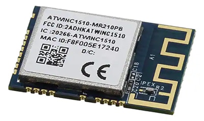 Microchip Technology ATWINC1510-MR210PB 802.11b/g/n Wi-Fi module Image of Microchip Technology ATWINC1510-MR210PB 802.11b/g/n Wi-Fi module