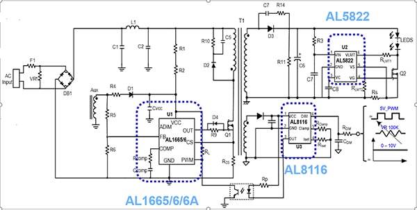 Diodes AL5822, AL8116, and AL1665/6/6A (click to enlarge) Diagram of Diodes AL5822, AL8116, and AL1665/6/6A (click to enlarge)