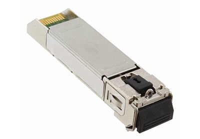 SFP optical transceiver has a range of 1 km תמונה של מקמ"ש אופטי SFP שלו טווח של 1 ק"מ