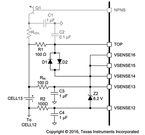 Texas Instruments bq76PL455A Diagram of Texas Instruments bq76PL455A