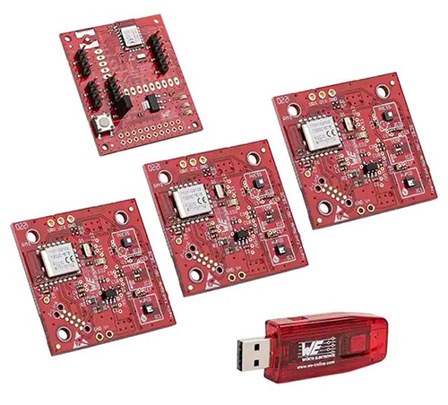 Würth Elektronik Thetis-I EV Kit is equipped with a Thetis-I Wirepas Mesh module Kuva: Würth Elektronik Thetis-I EV Kit -sarja sisältää Thetis-I Wirepas mesh-moduulin