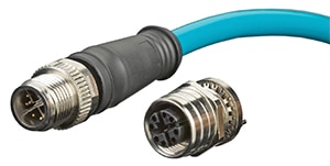 Molex M12 cordset is used for communication and safety only Image of Molex M12 cordset is used for communication and safety only