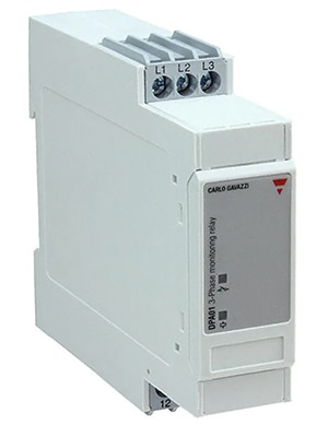 Carlo Gavazzi DPA01CM44 is a DIN rail-mounted phase monitoring relay DIN 軌道安裝式相位監測繼電器 Carlo Gavazzi DPA01CM44 的圖片