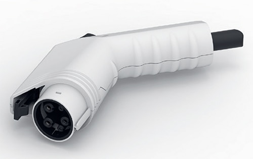 TE Connectivity CCS type 1 EV charging connector Image of TE Connectivity CCS type 1 EV charging connector
