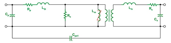 More realistic transformer model (click to enlarge) Diagram of more realistic transformer model (click to enlarge)